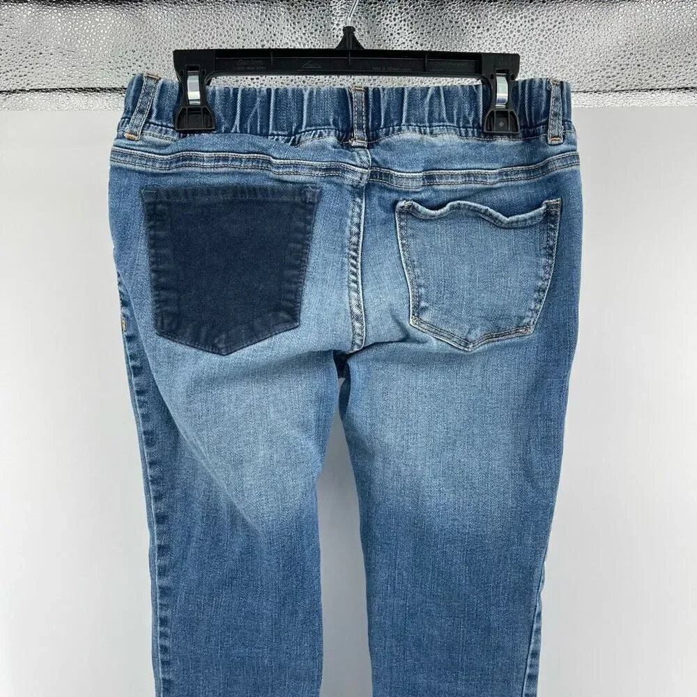 Gap Kids Girls Velvet Heart Pull-On Jeggings Blue Indigo Ankle Length Size 12